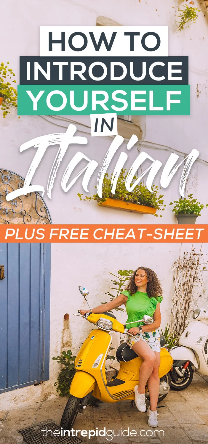 How to introduce yourself in Italian (PLUS FREE Cheat-Sheet)
