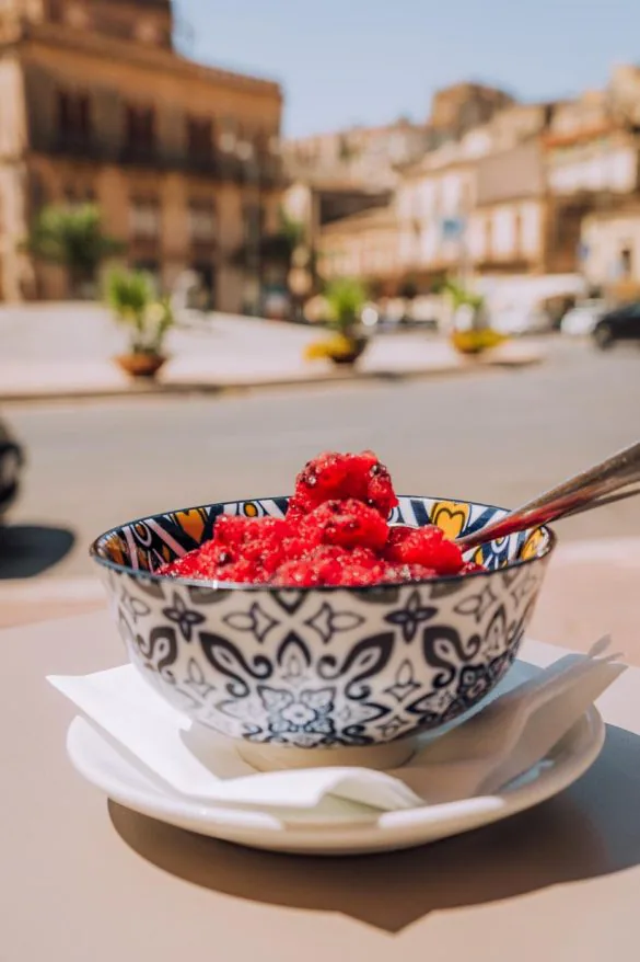 Things to do in Modica Sicily – Granita Things to do in Modica Sicily - Granita