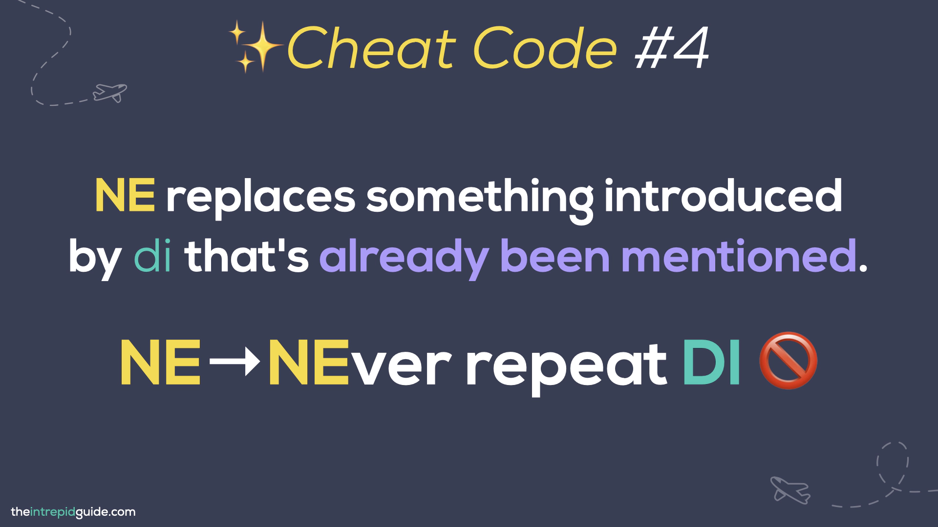 Intrepid Italian with Michele - 6 Cheat Codes to Master CI and NE in Italian - NE Stands for NEver Repeat DI