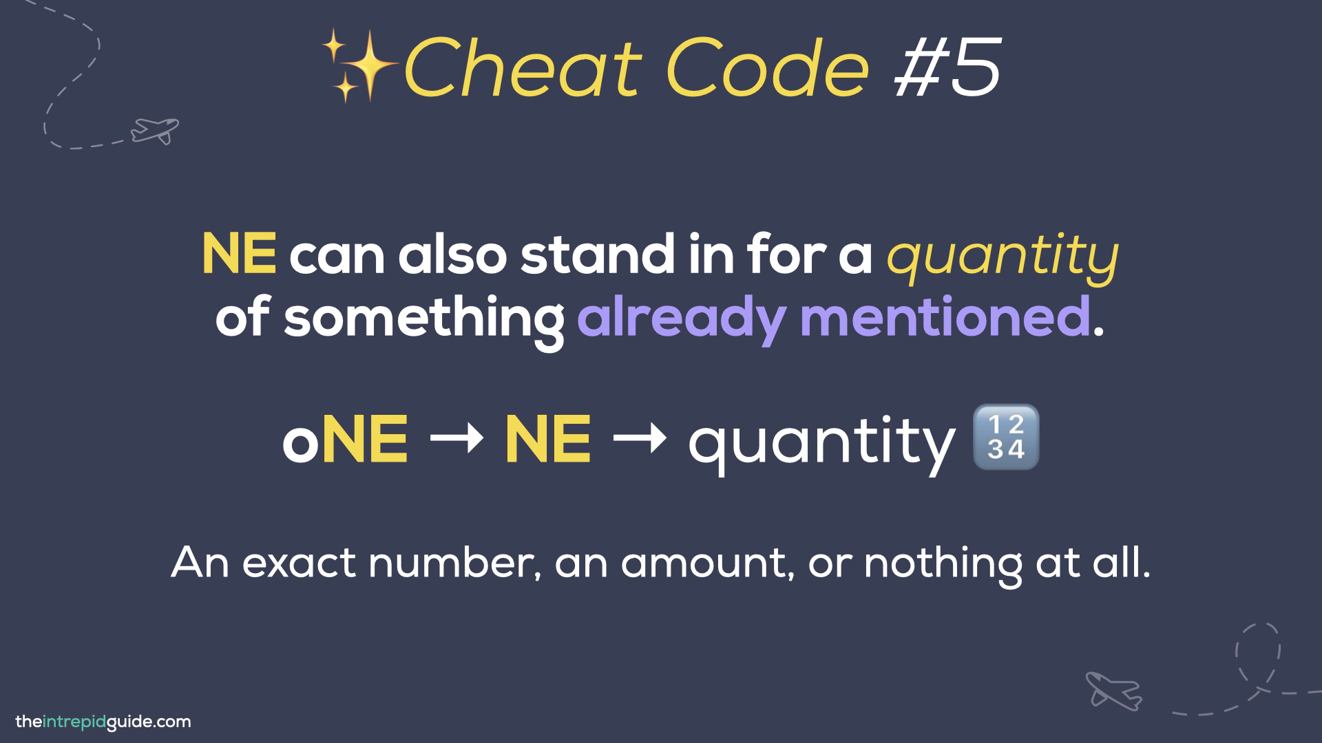 Intrepid Italian with Michele - 6 Cheat Codes to Master CI and NE in Italian - NE Stands for oNE - a Quantity